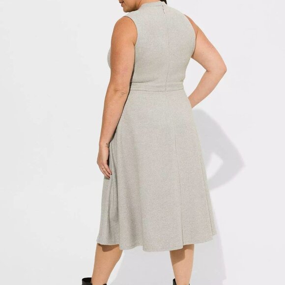 NWT Torrid sz 24 Midi Mock Neck Dress - Picture 6 of 6